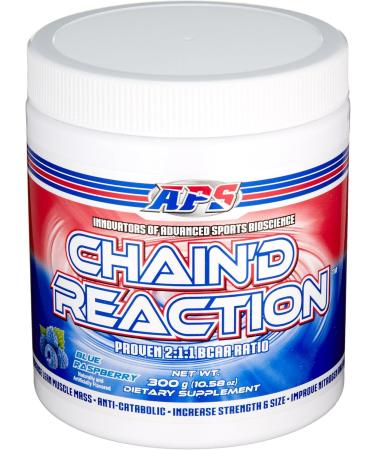 Chain'd Reaction - The Ultimate BCAA Amino Acid Recovery Aid for Muscle Growth Blue Raspberry 300 Gram - Buy Online on GoSupps.com