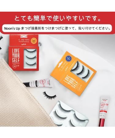  NOON S UP LOVE YOURSELF False Eyelash 3 Pairs Glue is not included!! Eyelash Fake Eyelash Eye Lashes Eyebrow growth Dramatic Lashes Lashes with Glue (AUDREY) - Buy Online on GoSupps.com