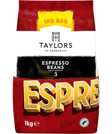 Taylor's of Harrogate Espresso Beans 1kg - Premium Espresso Coffee, Rich Flavor - Pack of 1 - Buy Online on GoSupps.com