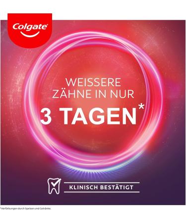 Colgate Max White Ultra Active Foam Toothpaste - Whiter Teeth in 3 Days (2x75ml Pack) - International Shipping Available - Buy Online on GoSupps.com