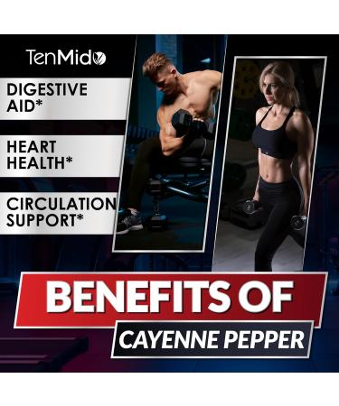 Tenmido 12in1 Cayenne Pepper Drops - Extract Liquid Supplement with D3 K2 Hawthorn Berry Beet Root Berberine HCl Marshmallow Root Ceylon Cinnamon Turmeric Apple Cider Vinegar & More - 1 Fl Oz - Buy Online on GoSupps.com