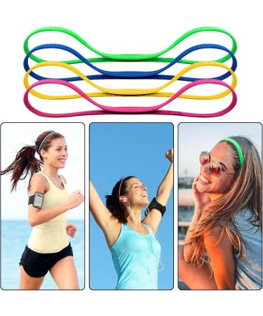 Duufin 20-Piece Anti-Slip Hair Bands | Elastic Sports Headbands for Men & Women | Yoga & Fitness Fashion Accessories - Buy Online on GoSupps.com