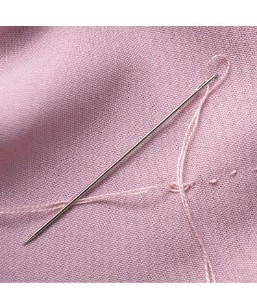 YAWALL Large Eye Hand Sewing Needles - 30PCS Cross Stitch, Leather, Embroidery Needles with Wood Case - Light Brown - Buy Online on GoSupps.com