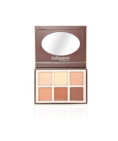 bellapierre Contour & Highlighter Cream Makeup Palette | 6 Illuminating Shades to Suit Different Skin Tones | Non-Toxic and Paraben Free | Vegan and Cruelty Free | Natural Look Glowing Highlighter