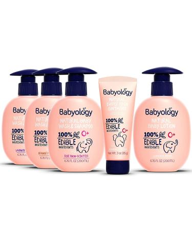 Babyology - Calming Baby Oil for Newborn with Baby Essential Oils - 3 38 Fl. Oz (100ml) - Lavender Essential Oils for Babies - Nourishing and Moisturizing Massage Baby Oil for Bonding - Buy Online on GoSupps.com