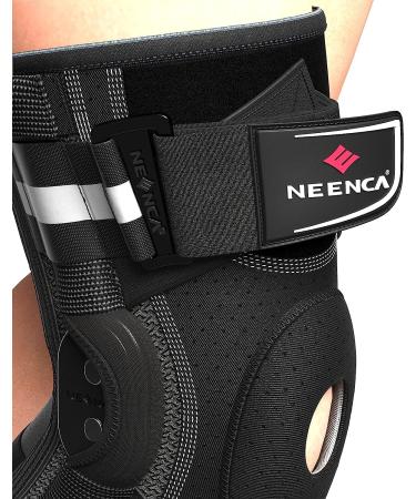 NEENCA Knee Brace for Pain Relief | Adjustable Support with Hinge & Stabilizers | Ideal for Arthritis & Joint Pain - Buy Online on GoSupps.com