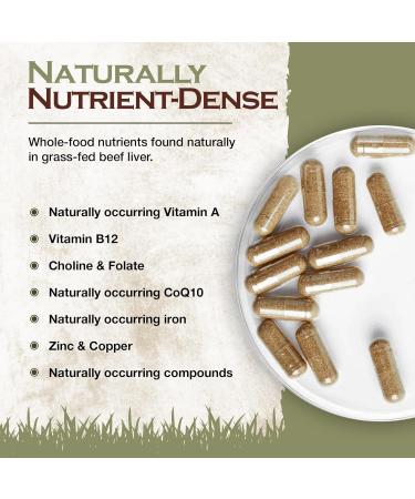 Grass Fed Beef Liver Supplement - Freeze-Dried, Nutrient-Dense Beef Liver Capsules w/Vitamin A, Folate, Vitamin B12 - Organ Supplements for Joint Support, Collagen Synthesis & Overall Well-Being - Buy Online on GoSupps.com