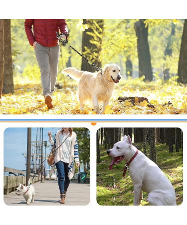 Hands-Free Dog Leash for Large Dogs - 220cm Reflective Crossbody Leash for Jogging & Running - Perfect for Medium & Small Dogs - Black - Buy Online on GoSupps.com