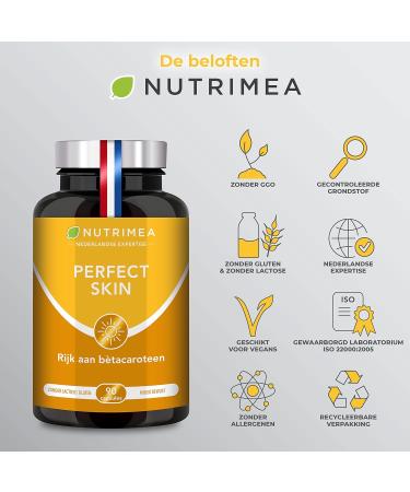 Plastimea Perfect Skin Tanning conditioner and accelerator All skin types BetaCarotene and Burdock PERFECT SKIN 90 Vegan Capsules Nutrimea Made in France - Buy Online on GoSupps.com