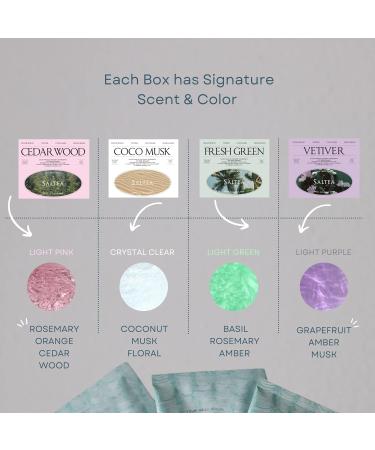 Luxury Spa Bath Salts for Soothing Bubble Bath - Set of 10 Packets (Vetiver) - Buy Online on GoSupps.com