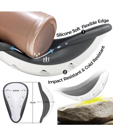 COOLOMG Men's Groin Guard Jockstrap with Cup | Taekwondo Ice Hockey Football & Handball | S-XXL L Black - Buy Online on GoSupps.com