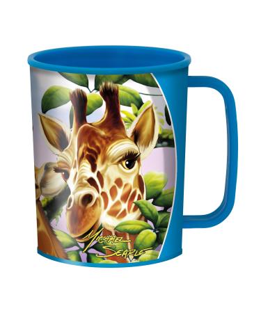 3D LiveLife Drinking Cup - Giraffe Traffic from Deluxebase. 3D Lenticular Safari Kids Cups. 10fl oz plastic cups for kids with original artwork licensed from renowned artist  Michael Searle