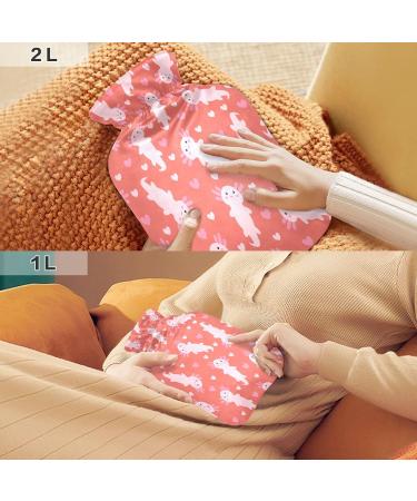 Cute Cartoon Axolotl Hot Water Bottle - 2L Colorful Plush Cover for Kids & Adults - Winter Hand & Feet Warmer - Buy Online on GoSupps.com