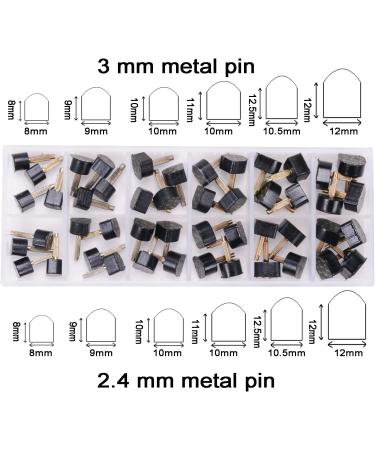 eMingo 24 Pairs High Heels Tips Replacement Caps with Pliers - 6 Inch Stiletto - Black (6 Sizes) - Buy Online on GoSupps.com