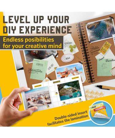 Self Adhesive Laminating Sheets 5.3 x 7.3 Inches 4 Mil Thick 20 Pack Suited for Photo Size Self Sealing Lamination Sheets 5 x 7 - Buy Online on GoSupps.com