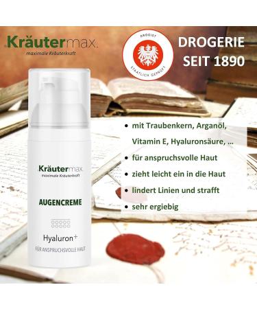 Hydrating Hyaluron Eye Cream with Hyaluronic Acid - 15ml | Revitalize Your Eyes - Buy Online on GoSupps.com