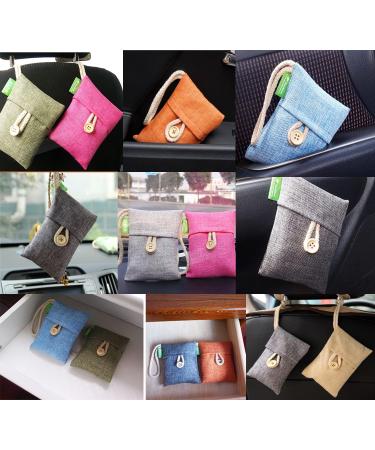 5 X 100g Natural Air Purifying Bamboo Bag Bamboo Charcoal Bag Odor Eliminator Decoration Bag for Bathroom Kitchen Cars Closet Refrigerator(Color may selected randomly) - Buy Online on GoSupps.com