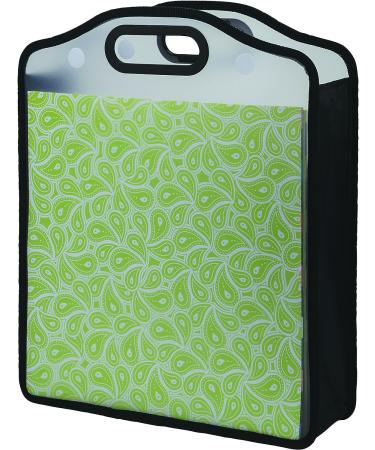 Samsill 12x12 Paper & Scrapbook Storage Organizer - Transparent, Expandable, Padded Handle - Ideal for Scrapbooking, Craft Paper, Vinyl, Photos, Cards - Buy Online on GoSupps.com