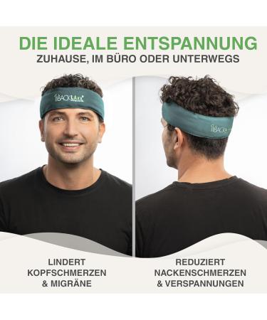 Backlaxx Acupressure Headband for Migraines & Headaches | Turquoise Head Massager | Relaxation & Beauty Device - Buy Online on GoSupps.com