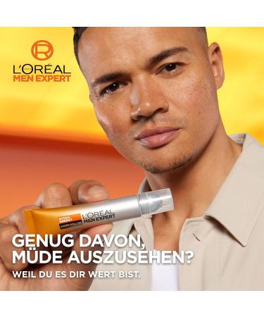 L'Or al Men Expert Eyes Roll-on for Dark Circles & Wrinkles - Invigorating Eye Care with Vitamin C & Caffeine 10ml - Hydrating Moisture Solution for Men - Buy Online on GoSupps.com