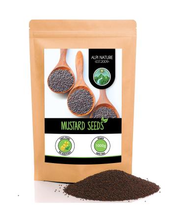 Mustard Seeds (1kg 2.2lb) Black and Brown Mustard Seeds 100% Natural Gently Dried Mustard Seeds Natural No additives Vegan 1 KG 2.2lb