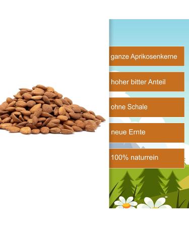 Buy Aprico Bitter Apricot Kernels 1kg - 100% Natural B17 Seeds | Extra High Bitter Proportion | International Shipping - Buy Online on GoSupps.com