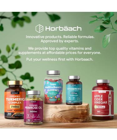 Hair Skin and Nails Vitamins with Biotin, Zinc and Selenium | 120 Vegetarian Tablets | Beauty Supplement for Women and Men by Horbaach - Buy Online on GoSupps.com
