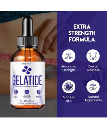 Gelatide Drops Gela Tide Liquid Supplement Loss Support Formula Balance Shape Curves Natural Wellness Vitamin Maximum Energy Healthy Digestion Sexy Slim Body Sculpt 2 Fl Oz (Pack of 1) - Buy Online on GoSupps.com