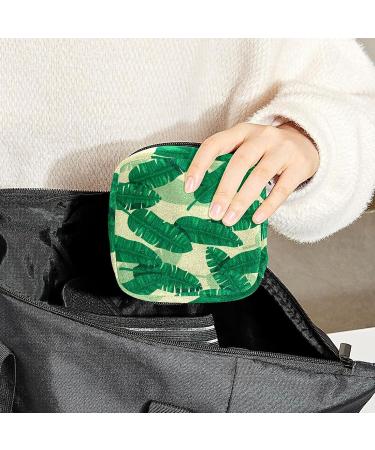 Anna Cowper Banana Leaf Pattern Sanitary Napkin Storage Bag - Multi-colored Portable Period Pouch for Women & Teen Girls - Buy Online on GoSupps.com