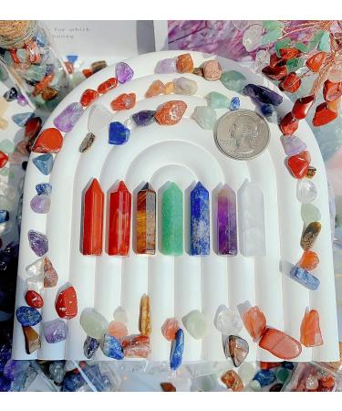 XIANNVXI 7 Pcs Healing Crystals Stones Set - Chakra Gemstones for Energy Meditation Therapy - Buy Online on GoSupps.com