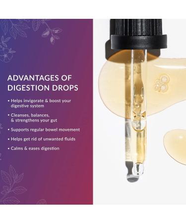 Digestion Drops - Herbal Supplement for Liver Cleanse - 100% Natural Blend with Ginger, Artichoke, Burdock Root, and Spearmint - 30ml by Blooming Blends - Buy Online on GoSupps.com
