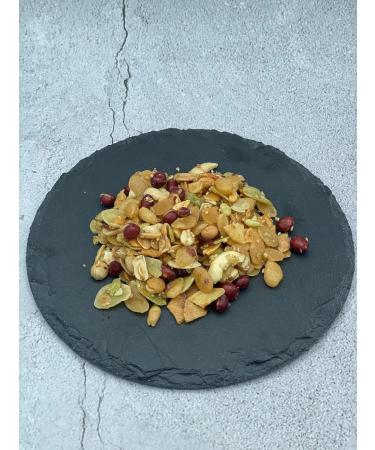  Laphet Laphet Knusper Mix Topping | Spicy Beans & Peanuts High Protein Salad Topping Snacks Nut & Seed Mix (150g) - Buy Online on GoSupps.com