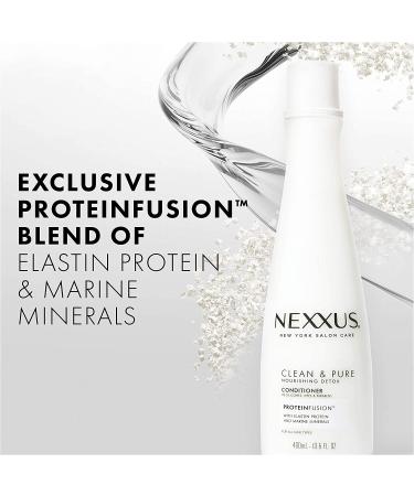 Nexxus Clean and Pure Conditioner 13.5 oz - ProteinFusion, Silicone, Dye, Paraben Free - Buy Online on GoSupps.com
