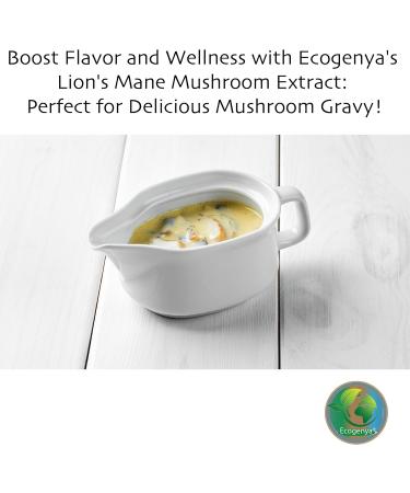 Ecogenya Continental Lion's Mane (hericium erinaceus) Mushroom Extract Powder - | High Concentration of beneficial compounds (100 Grams) 100 g (Pack of 1) - Buy Online on GoSupps.com