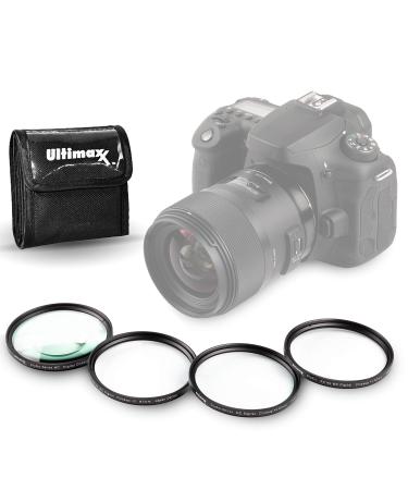 67MM Ultimaxx Professional Four Piece HD Macro Close-up Filter Kit (1, 2, 4, 10 Diopter Filters) for Camera Lens with 67MM Filter Thread and Protective Filter Pouch - Buy Online on GoSupps.com