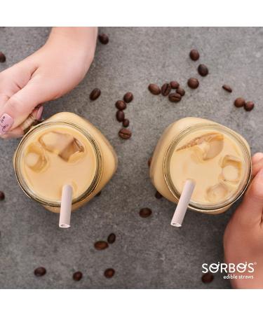 Sorbos Edible Straws Vanilla Flavored Sustainable Individually Packaged No Plastic No Allergens No Gluten Eco Friendly 7.4 inches long (Pack of 200) - Buy Online on GoSupps.com