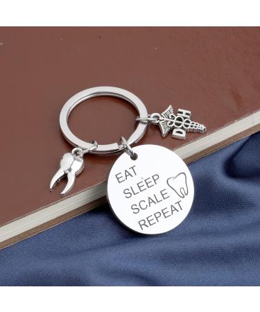 Unique Pliti Dentist Gift | Dental Hygienist Key Ring | Perfect for New Dentists | Eat Sleep Scale KY | Ideal Dental Gifts - Buy Online on GoSupps.com