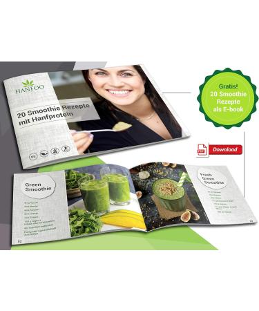 Organic Hemp Protein 2kg - Vegan German Biofeld Hemp Seed Protein + Free Recipe E-Book (PDF) - Buy Now! - Buy Online on GoSupps.com