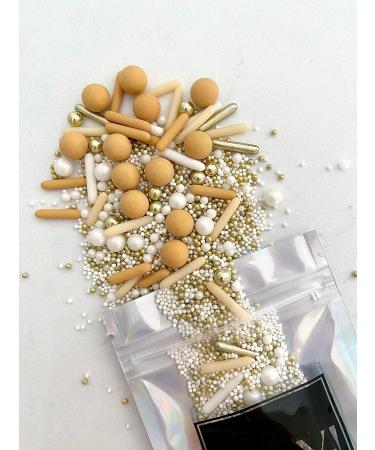 Edible Champagne Showers Gold Cake Sprinkles Luxury Mix 45g Cupcake Cake Decoration Sprinkles Cake Sprinkles Mix Gold Sprinkles  - Buy Online on GoSupps.com