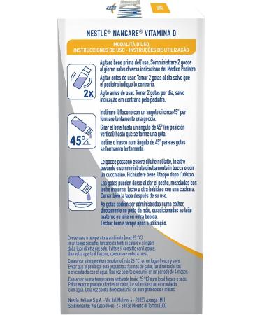  NANCARE Nestl NANCARE VITAMIN D - Liquid 6x10ml - Children's Supplement - Buy Online on GoSupps.com