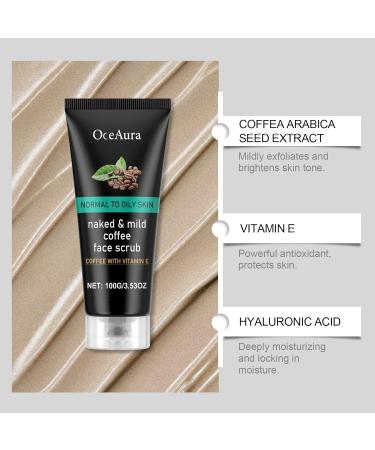 OLLZPJFPK Caffeine Facial Cleanser Gentle Exfoliating Blackhead Facial Care Cleansing Pore Cleanser - Buy Online on GoSupps.com
