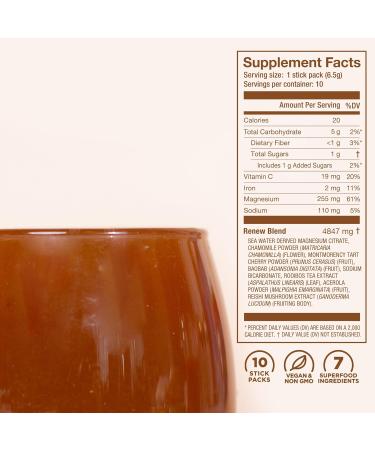 Laird Superfood Sleep & Recover Bedtime Powdered Drink Mix Calming Supplement to Support Relaxation and Sleep with Tart Cherry and Chamomile 0.3 Oz Packet Pack of 10 - Buy Online on GoSupps.com