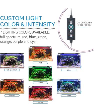 Hygger Advanced LED Aquarium Light | 24/7 Timer, Customizable 7 Color 5 Intensity Full Spectrum Light for 55-75 Gallon Fish Tank | 48-54 inches - Buy Online on GoSupps.com