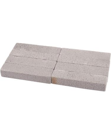 Duendhd 8 Pieces Pumice for Cleaning Pumice Scouring Pad Grey Pumice Stick for Removing Toilet Bowl Ring Bath Household Kitchen Pool - Buy Online on GoSupps.com