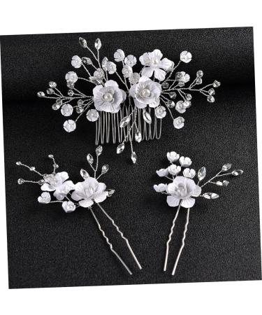 WOFASHPURET 1 Set Hair Jewels for Women Rhinestone Headpiece Bridal Hair Accessories Floral Hair Accessories Bridal Hair Pin Wedding Headpiece Ladies Suits Hair Comb Miss Pearl Flower Beads - Buy Online on GoSupps.com