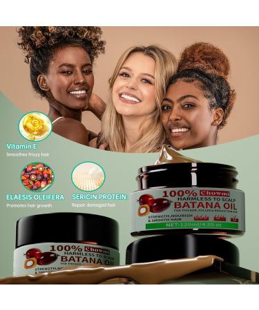 Pure Raw Batana Oil for Hair Growth - Unrefined Dr. Sebi Formula from Honduras | Boost Hair Thickness for Men & Women - Buy Online on GoSupps.com