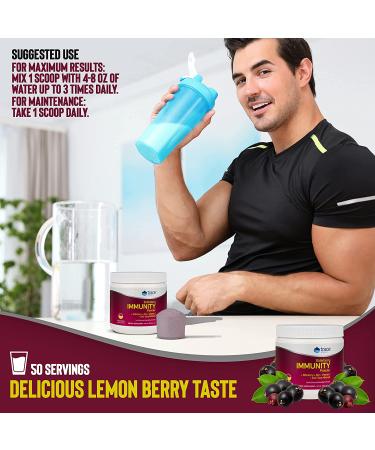 Trace Minerals Elderberry Immunity Powder - Lemon Berry 6.7 oz | Boost Your Immune Health - Buy Online on GoSupps.com
