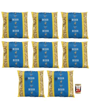 Italian Gourmet E.R. De Cecco Mezzi Rigatoni Durum Wheat Semolina Pasta Lot de 8 p tes en semoule de bl dur 3 kg + box Italian Gourmet Tomato Pulp 400 g