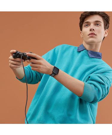 Witzon Sport Bands for Fitbit Versa 2/Lite, Breathable Silicone Replacement Wristbands - Large Black/Gray/White/Blue, Compatible with Versa Smartwatch - Men/Women - Buy Online on GoSupps.com