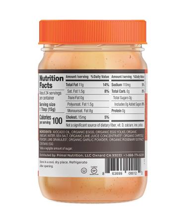 Primal Kitchen Mayo with Avocado Oil Variety Pack - Original & Chipotle Lime - Whole30, Paleo, Keto Certified - 12oz (Pack of 2) - Buy Online on GoSupps.com